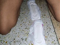 Sanitary pads use as sex toy