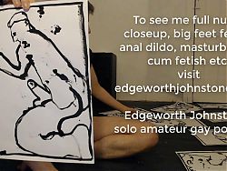 EDGEWORTH JOHNSTONE Drawings 1 - Art studio artist - Cute ass slim gay guy - Hot sexy tease 