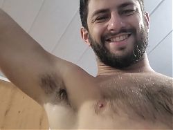 COCKY ALPHA MALE’S VERBAL BRAGGING - NAKED HAIRY UNCUT COCK 